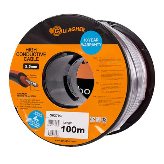 2,5 mm hoë geleidende kabel 100M Rooi